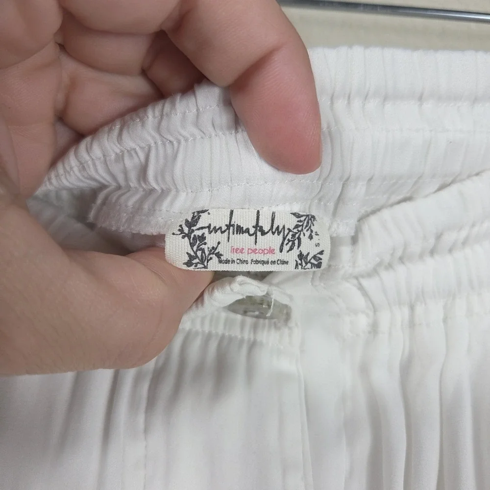 Free People white satin